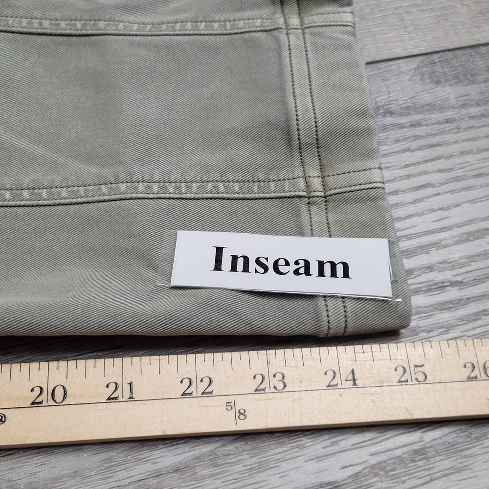Spanx Pants Womens M Pale Sage Structured Twill Shaping High Rise Stretch Ankle - Picture 15 of 16
